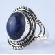 Lapis Lazuli Ring 925 Sterling Silver Handmade Boho Ring Birthstone Ring Jewelry Gift For Her