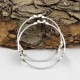 Natural Multi CZ Gemstone Flower Shape Bangle 925 Sterling Silver Handmade Jewely