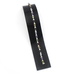 Fabulous Multi Color Gemstone Bracelet 925 Sterling Silver Jewelry Birthday Gift