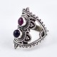 Multi Colour Ring Handmade 925 Sterling Silver Oxidized Jewellery Boho Ring Women & Girls Party Wear Jewellery