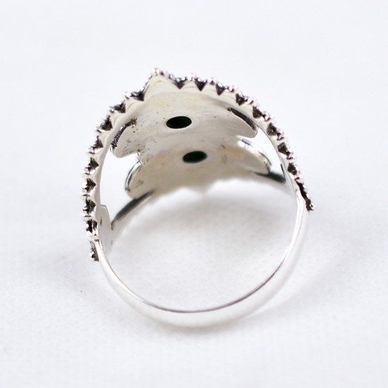 Multi Colour Ring Handmade 925 Sterling Silver Oxidized Jewellery Boho Ring Women & Girls Party Wear Jewellery
