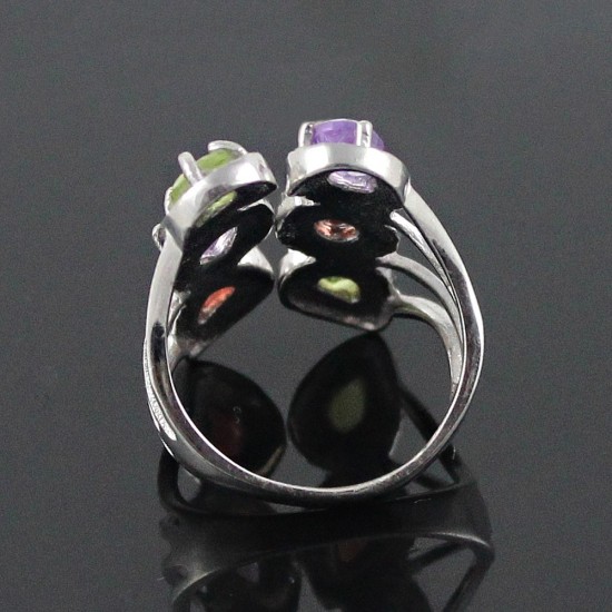 Adjustable Silver Ring !! Multi Option 925 Sterling Silver Rhodium Plated Ring