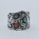 Multi Stone Ring Band Ring 925 Sterling Silver Oxidized Handmade Ring Engagement Ring Jewelry