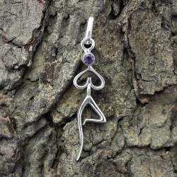 Unique Style Faceted Amethyst 925 Sterling Silver Pendant