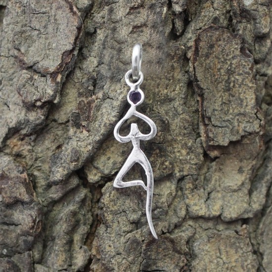 Unique Style Faceted Amethyst 925 Sterling Silver Pendant