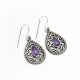Awesome Earring !! Natural Amethyst Pear Shape 925 Sterling Silver Earring Jewelry