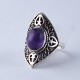 Natural Amethyst Ring 925 Sterling Silver Handmade Boho Ring Jewelry Gift For Her Indian Silver Jewelry