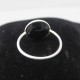 Natural Black Onyx Round Shape 925 Sterling Silver Ring Jewelry