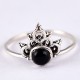 Natural Black Onyx Ring 925 Sterling Silver Engagement Ring Boho Ring Silver Ring Jewellery