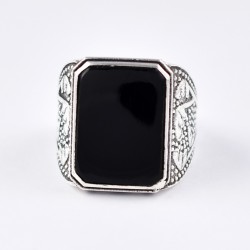 Natural Black Onyx Ring Handmade 925 Sterling Silver Ring Oxidized Silver Jewelry Boho Ring Wholesale Silver Jewelry