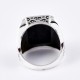 Natural Black Onyx Ring Handmade 925 Sterling Silver Ring Oxidized Silver Jewelry Boho Ring Wholesale Silver Jewelry