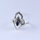 Natural Blue Iolite Ring Handmade 925 Sterling Silver Boho Ring Jewelry