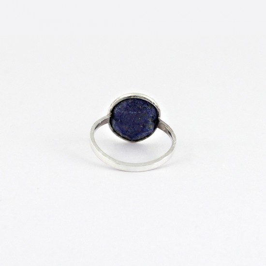 Natural Blue Lapis Lazuli Ring 925 Sterling Silver Handmade Silver Jewellery Manufacture Silver Jewellery
