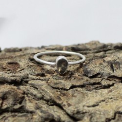 Genuine Swiss Of Smoky Quartz 925 Sterling Silver Jewelry Ring
