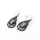 Natural Green Amethyst 925 Sterling Silver Dangle Earring Jewelry