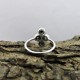 Natural Black Rainbow Labradorite 925 Sterling Silver Ring Jewelry
