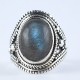 Natural Labradorite Ring Handmade 925 Sterling Silver Oxidized Jewelry Engagement Ring Jewelry