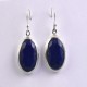 Natural Lapis Lazuli Earring 925 Sterling Silver Drop Dangle Earring Birthstone Jewelry Gift For Her