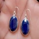 Natural Lapis Lazuli Earring 925 Sterling Silver Drop Dangle Earring Birthstone Jewelry Gift For Her