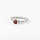 Natural Orange Carnelian Band Ring 925 Sterling Silver Ring Jewellery Women Handcrafted Jewellery