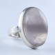 Natural Pink Rose Quartz Ring 925 Sterling Silver Oval Faceted Gemstone Ring Indian Silver Jewellery
