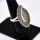 Natural Prehnite Ring 925 Sterling Silver Ring Jewelry Indian Silver Oxidized Jewelry