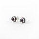 Natural!! Red Garnet 925 Sterling Silver Stud Earring Jewelry