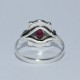Natural Red Garnet Ring 925 Sterling Silver Boho Ring Promises Ring Jewelry Gift For Her