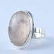 Simple Style !! Natural Rose Quartz Ring 925 Sterling Silver Wholesale Silver Jewelry Manufacture Silver Jewelry