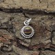 Amazing Round Shape Natural Brown Tiger Eye 925 Sterling Silver Pendant Jewelry