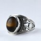Natural Tiger Eye Ring 925 Sterling Silver Boho Ring Handcrafted 925 Stamped Jewellery Birthstone Ring Jewellery