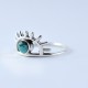 Natrual Turquoise 925 Sterling Silver Boho Ring Birthstone Ring Silver Ring Jewelry Gift For Her