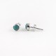 Natural Green Turquoise 925 Sterling Silver Stud Earring Jewelry