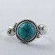 Natural Turquoise Ring 925 Sterling Silver Handmade Ring Birthstone Promises Ring Birthday Present Jewelry