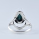 Natural Turquoise Ring 925 Sterling Silver Pear Shape Silver Jewellery Exporter