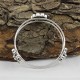 Natural White CZ 925 Sterling Silver Bangle Jewelry