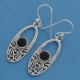 New Amazing Round Faceted Shape Black Onyx Drops Earring Solid 925 Sterling Silver Handmade Jewelry