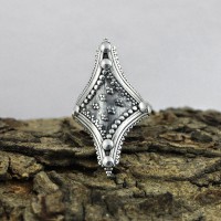 925 Sterling Plain Silver Fancy Ring Handmade Oxidized Jewelry