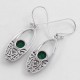 Nice Delightful Green Onyx Drop Earring 925 Sterling Silver Manufacture Silver Jewelry Gift For Her