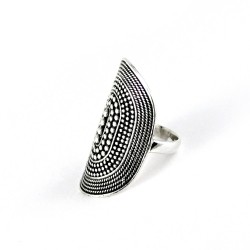 Oxidised Ring 925 Sterling Plain Silver Handmade Jewelry Gift For Her