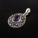 Artisan Crafted !! Oxidized Amethyst Pendant 925 Sterling Silver Vintage Stylish Pendant Jewelry