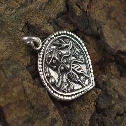 Oxidized Silver Pendant Jewelry Handmade Solid 925 Sterling Plain Silver 925 Stamped Jewelry