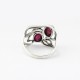 Pink Dyed Ruby Oval Shape 925 Sterling Silver Ring Handcrafted Silver Jewellery