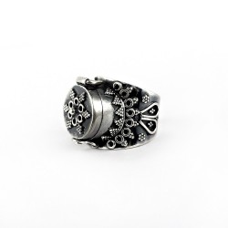 Poison Ring 925 Sterling Plain Silver Handmade Oxidized Jewelry