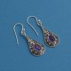 Silver Jewelry !! Purple Amethyst 925 Sterling Silver Teardrop Earring
