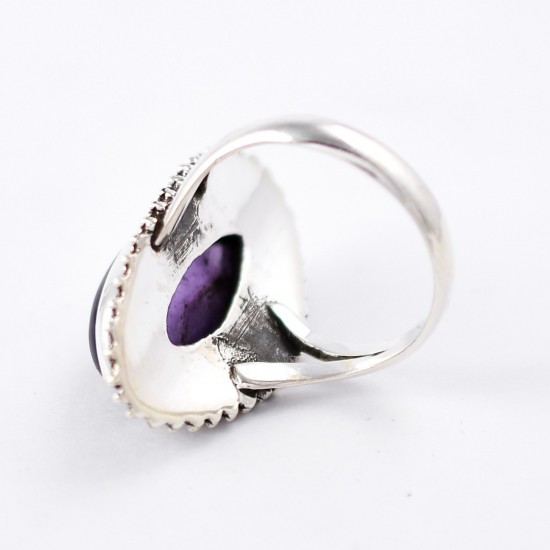 Purple Amethyst Ring Solid 925 Sterling Silver Ring Jewellery Boho Ring Birthstone Ring Jewellery