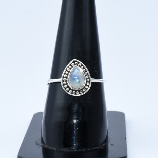 Rainbow Moonstone Ring Handmade 925 Sterling Silver Wholesale Silver Jewelry Manufacture Silver Ring Oxidized Jewelry