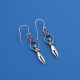 Ruby Gemstone Yoga Shape 925 Sterling Silver Earring Jewelry Gift For Her