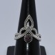 Red Garnet Handmade Boho Ring 925 Sterling Silver Birthstone Ring Promises Ring Jewelry