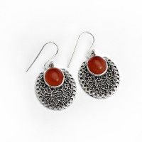 Special Moment !! Red Onyx 925 Sterling Silver Dangle Earring Women Jewelry